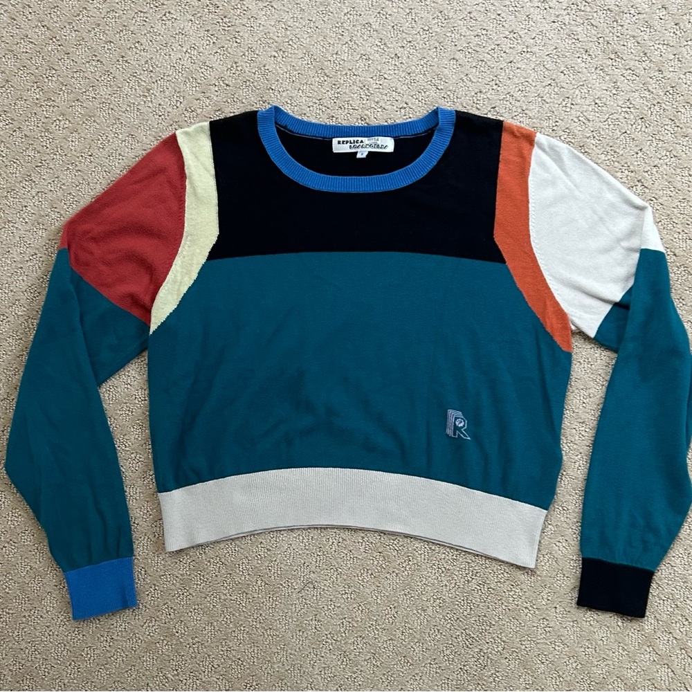 Replica Los Angeles multi-color cropped top size S